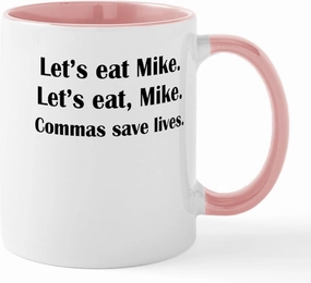 CafePress Commas Save Lives Mugs 11 oz (325 ml) Ceramic Coffee Mug