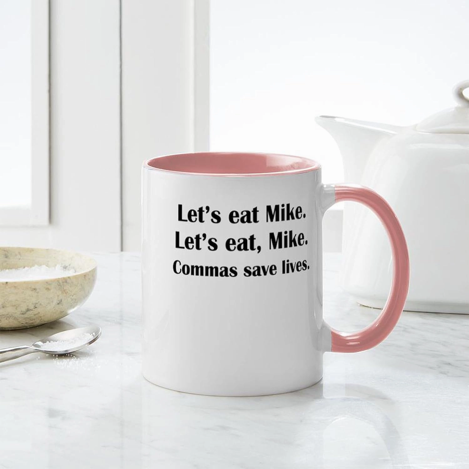 CafePress Commas Save Lives Mugs 11 oz (325 ml) Ceramic Coffee Mug