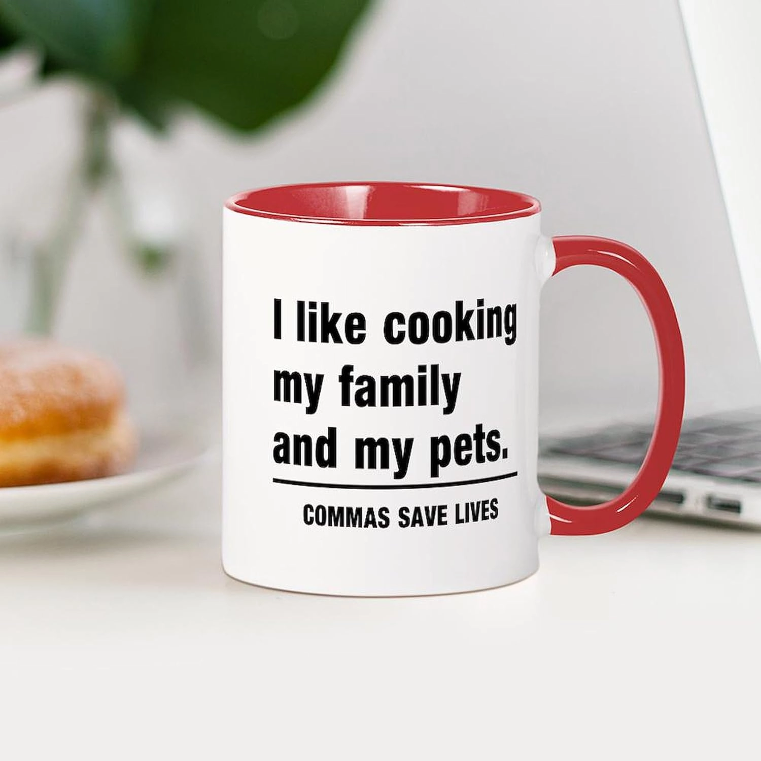 CafePress Commas Save Lives Mugs 11 oz (325 ml) Ceramic Coffee Mug