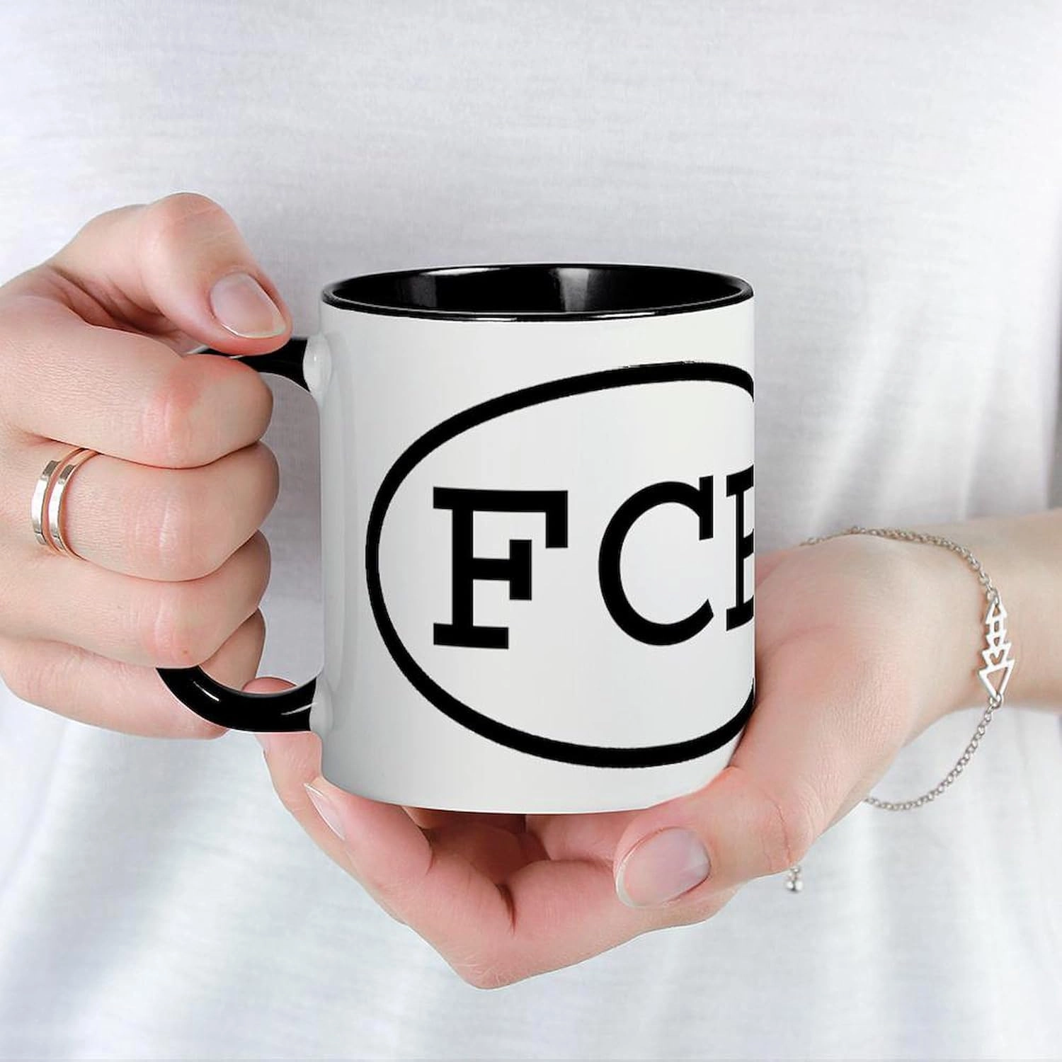 CafePress FCB Oval Mug 11 oz (325 ml) Ceramic Coffee Mug