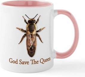 CafePress God Save The Queen (Bee) Mug 11 oz (325 ml) Ceramic Coffee Mug
