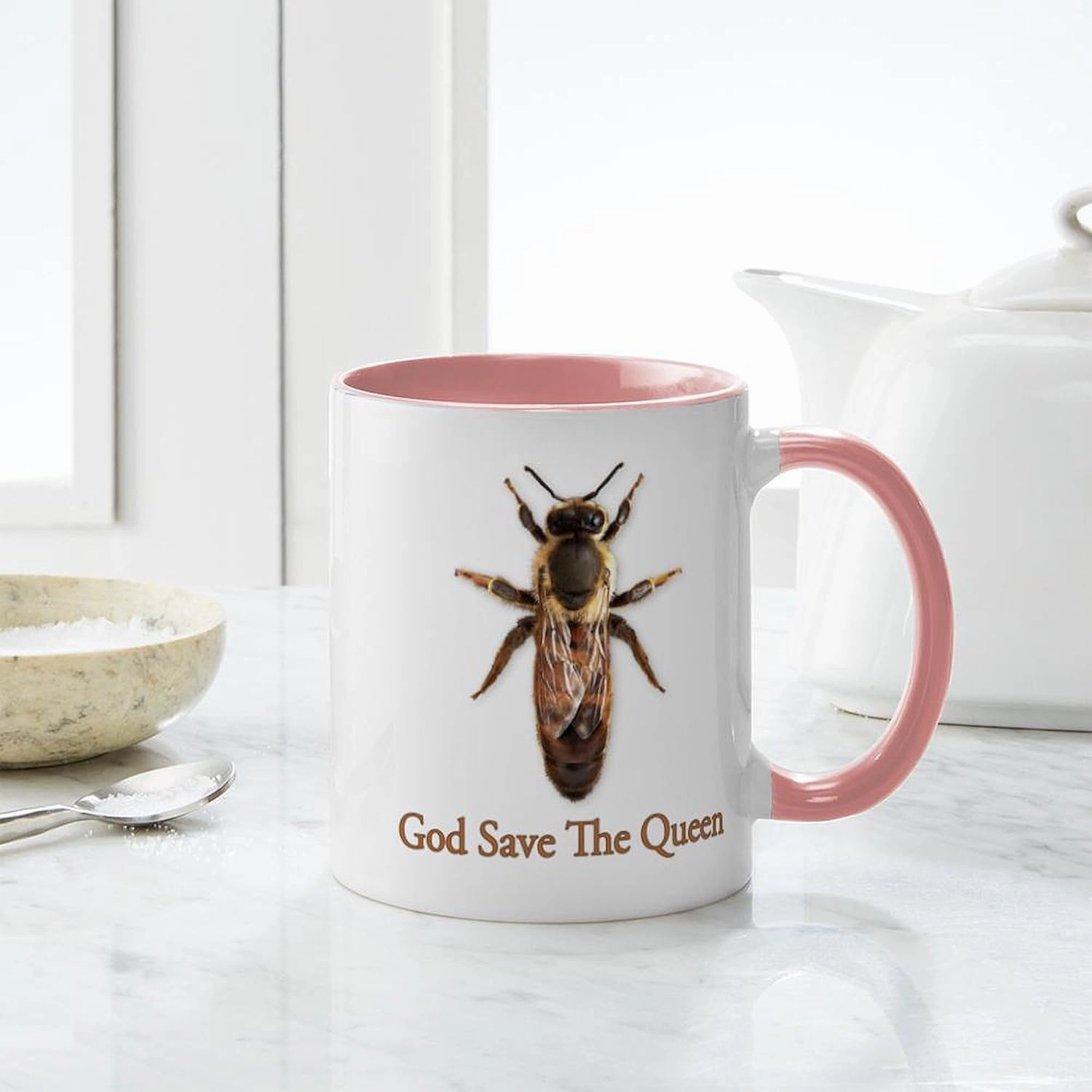 CafePress God Save The Queen (Bee) Mug 11 oz (325 ml) Ceramic Coffee Mug