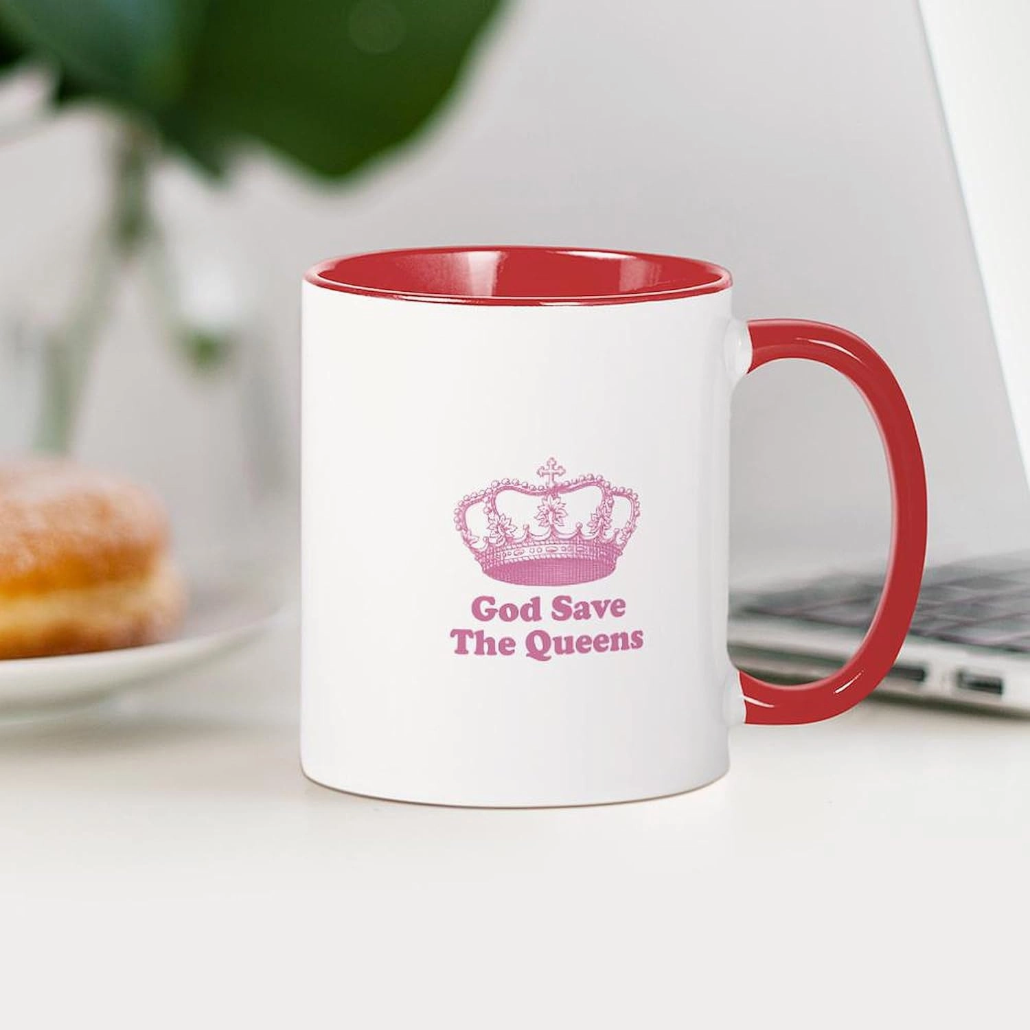 CafePress God Save The Queens (Rose Pin Mug 11 oz (325 ml) Ceramic Coffee Mug