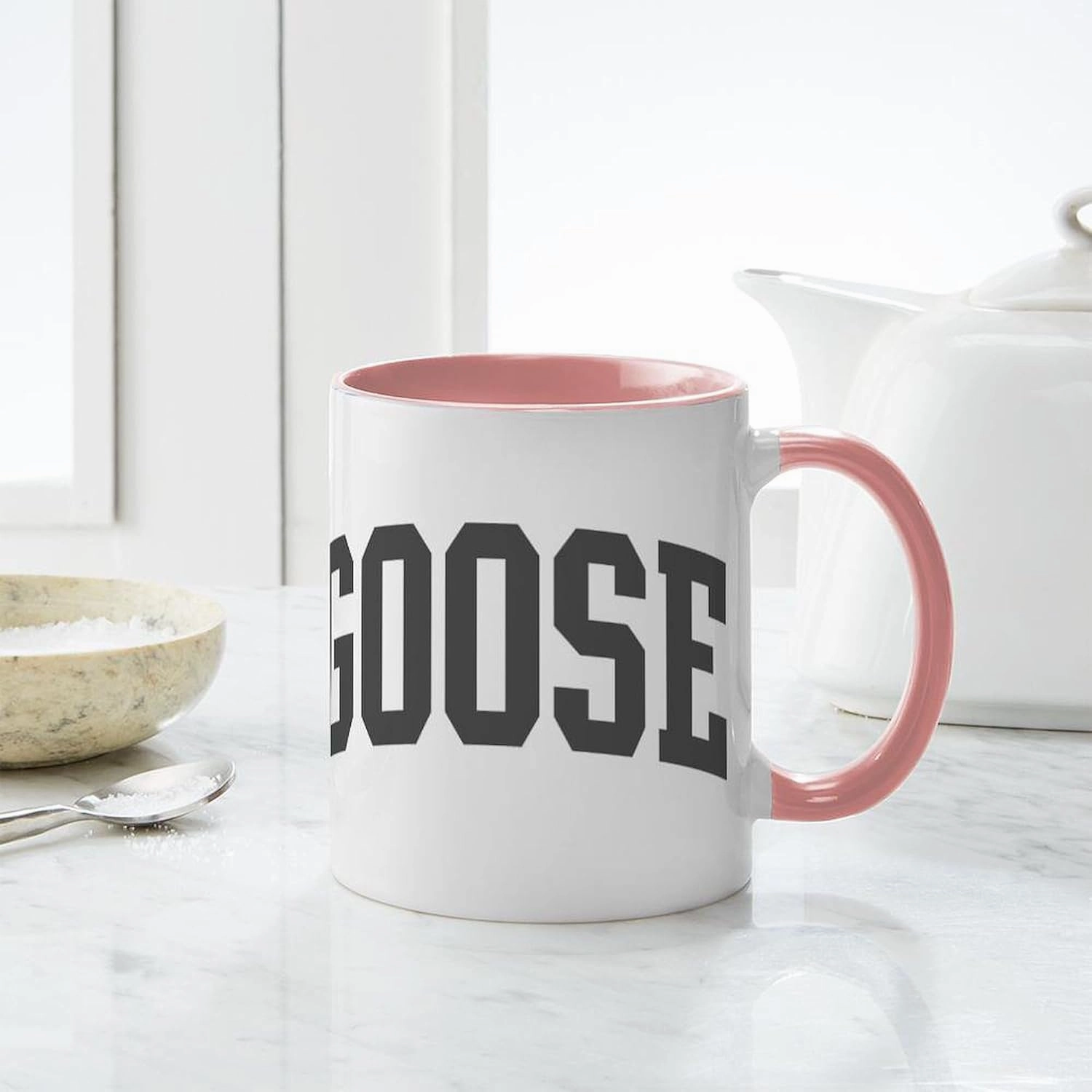 CafePress Goose (Curve Grey) Mug 11 oz (325 ml) Ceramic Coffee Mug