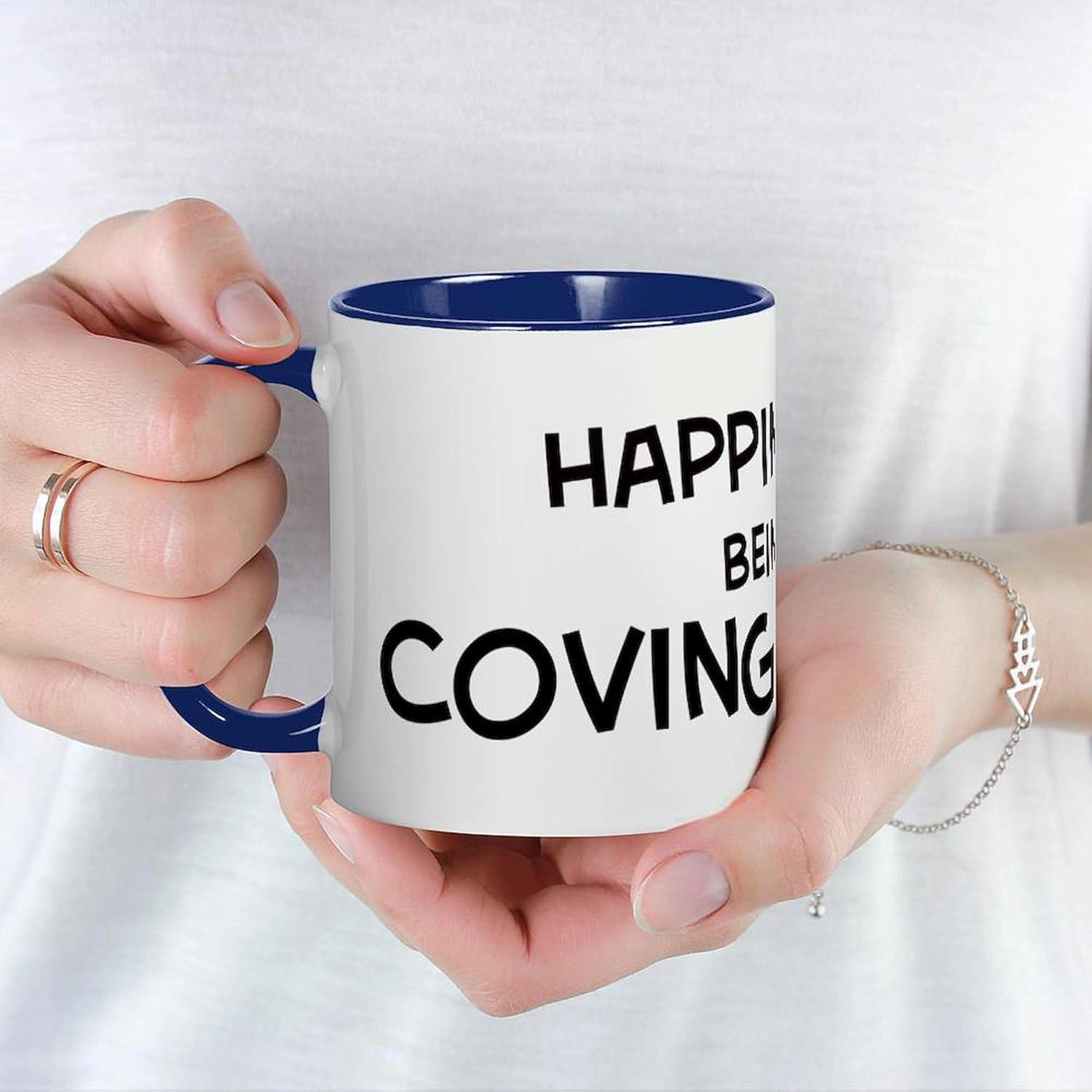 CafePress Happiness Is Covington Mug 11 oz (325 ml) Ceramic Coffee Mug