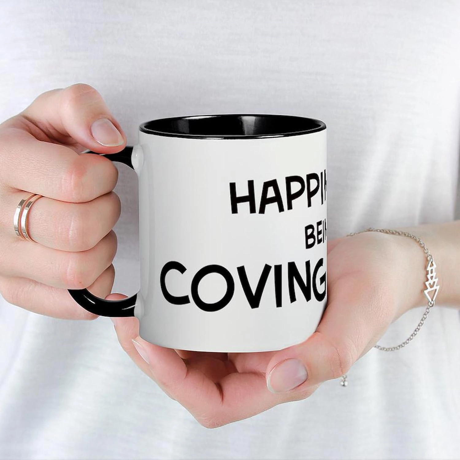 CafePress Happiness Is Covington Mug 11 oz (325 ml) Ceramic Coffee Mug