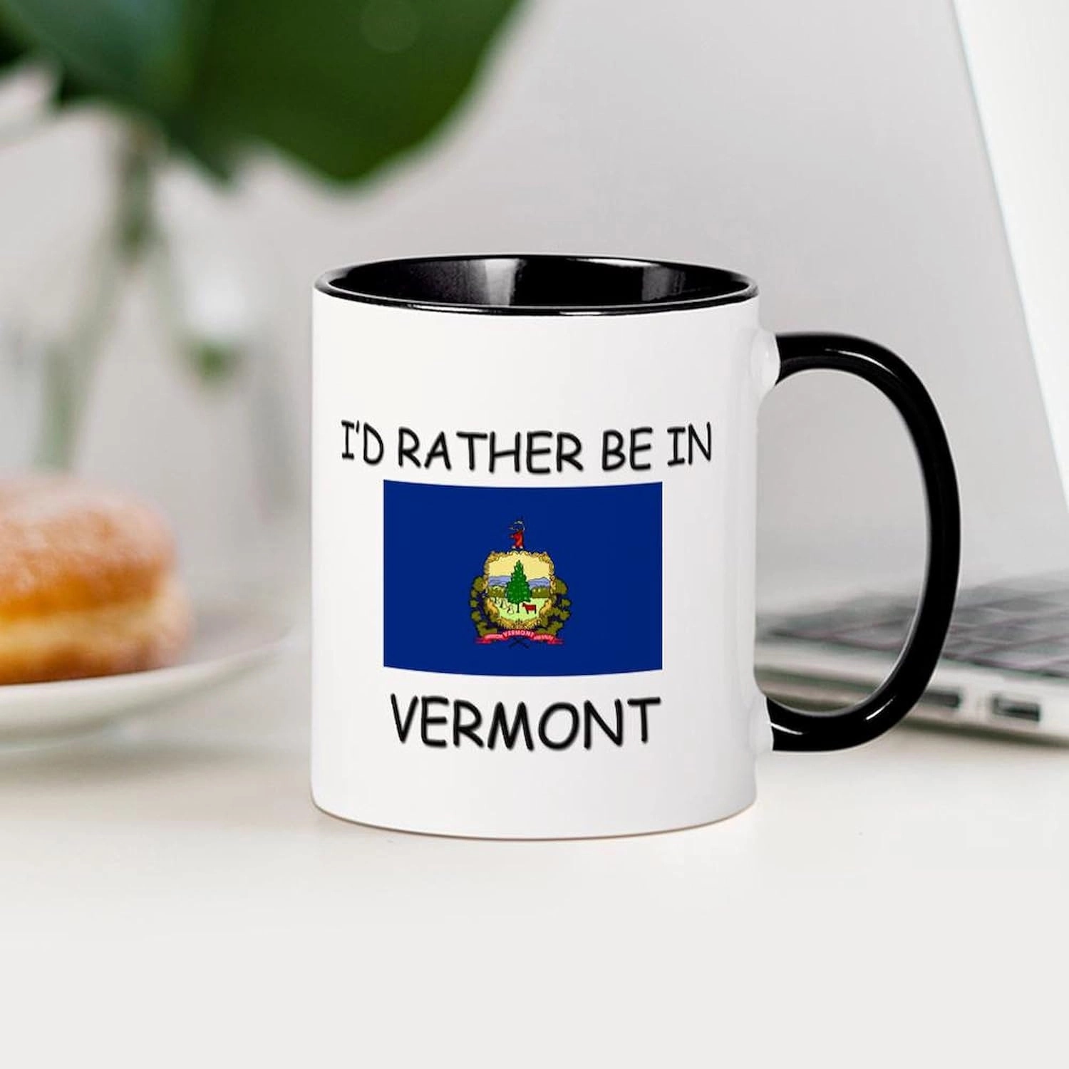 CafePress I'd Rather Be In Vermont Mug 11 oz (325 ml) Ceramic Coffee Mug