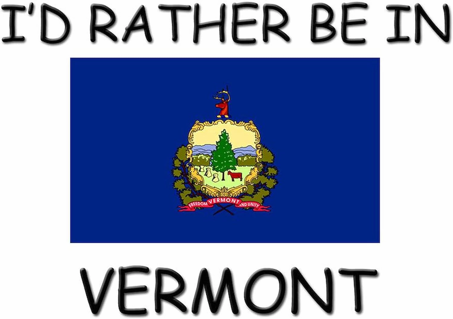 CafePress I'd Rather Be In Vermont Mug 11 oz (325 ml) Ceramic Coffee Mug
