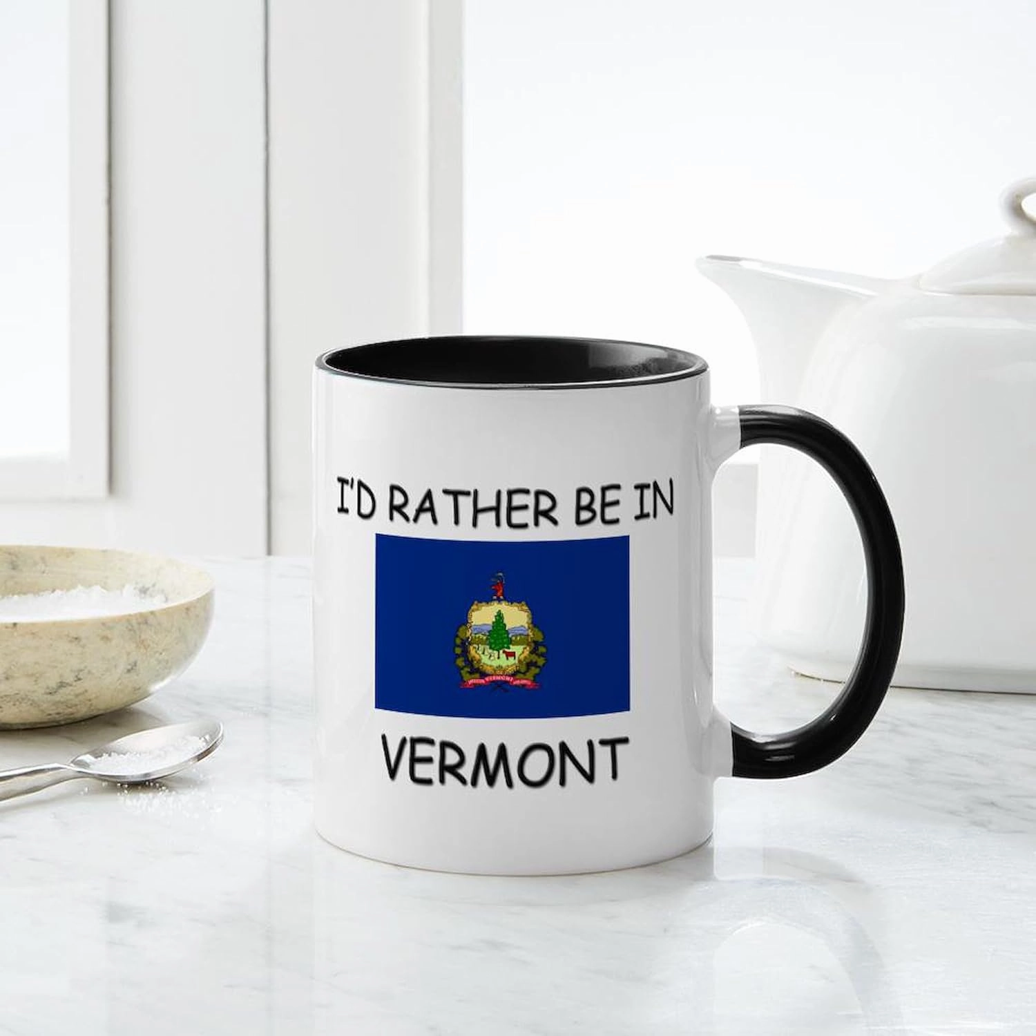 CafePress I'd Rather Be In Vermont Mug 11 oz (325 ml) Ceramic Coffee Mug