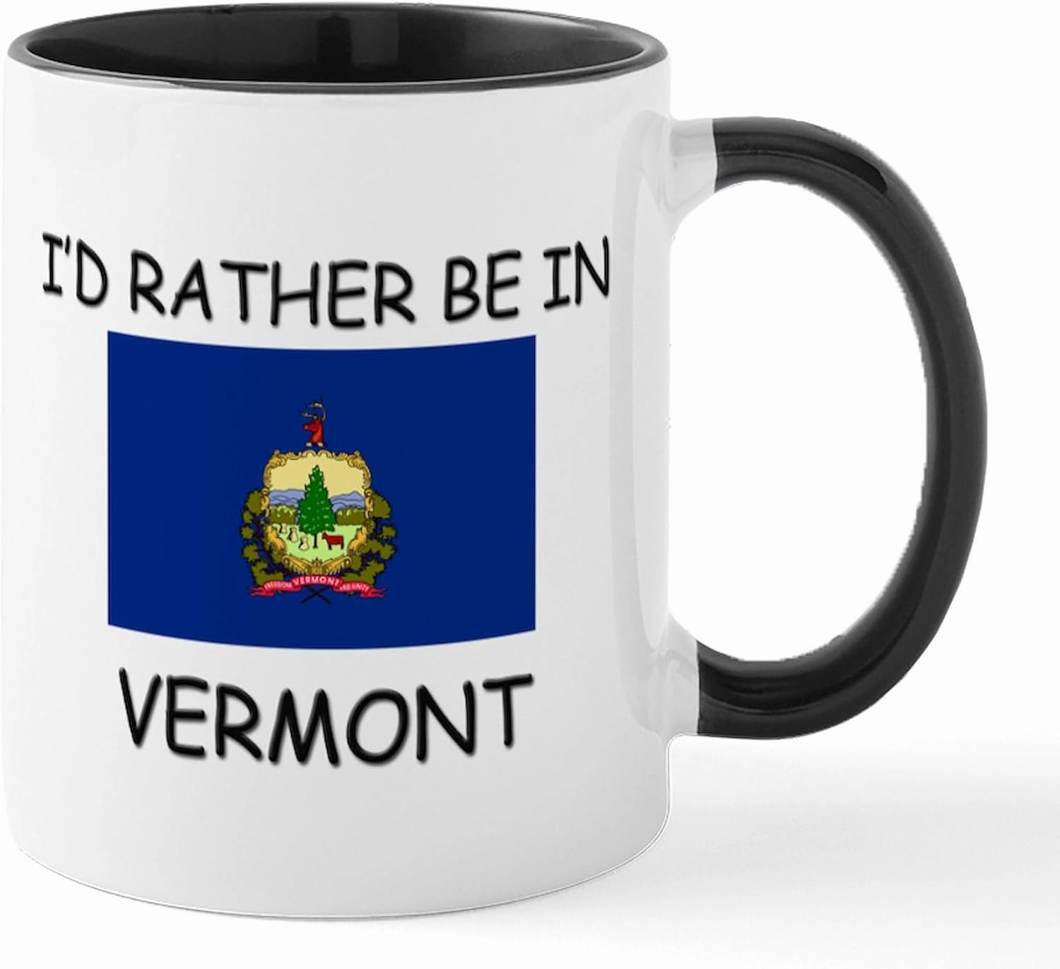CafePress I'd Rather Be In Vermont Mug 11 oz (325 ml) Ceramic Coffee Mug