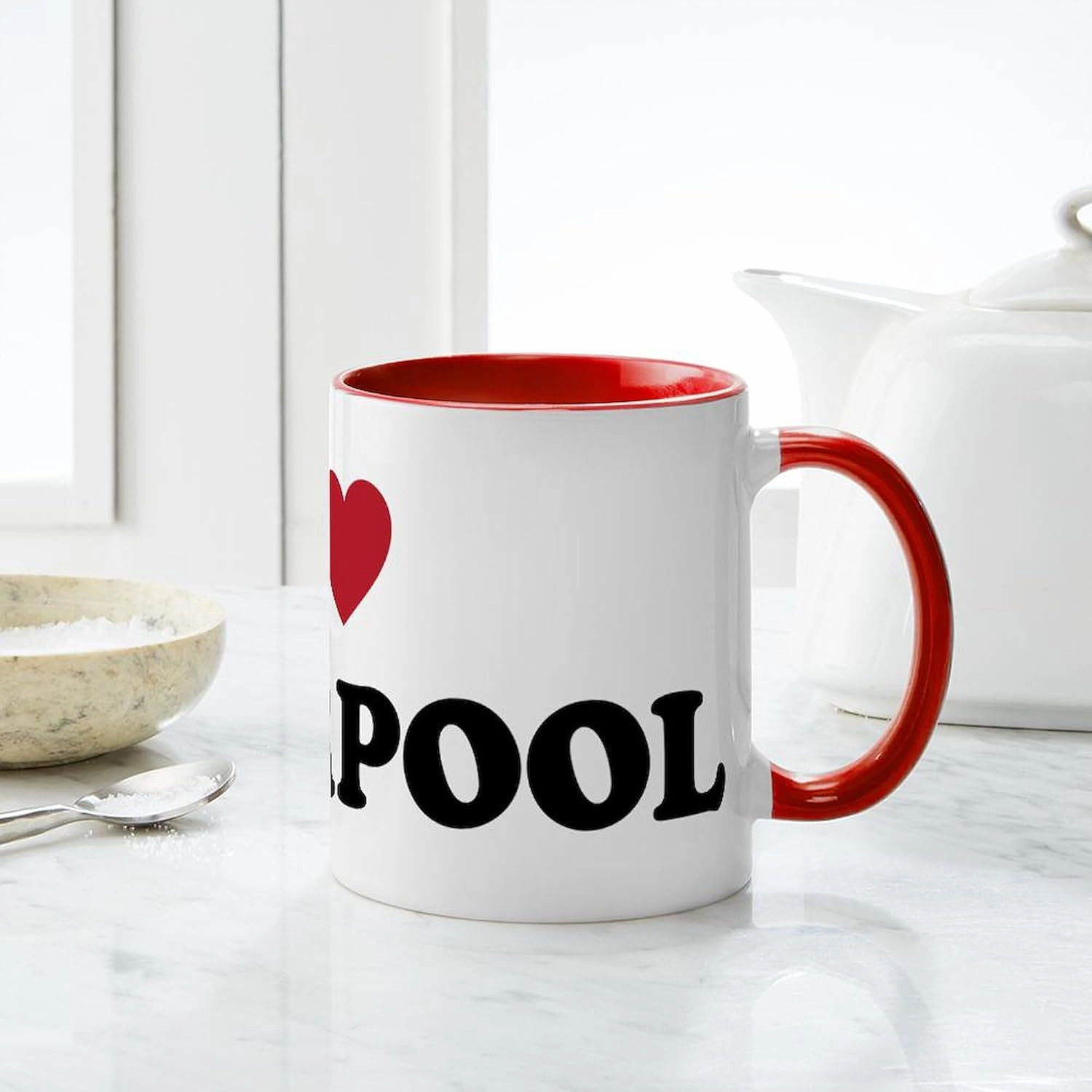 CafePress I Love Liverpool Mug 11 oz (325 ml) Ceramic Coffee Mug