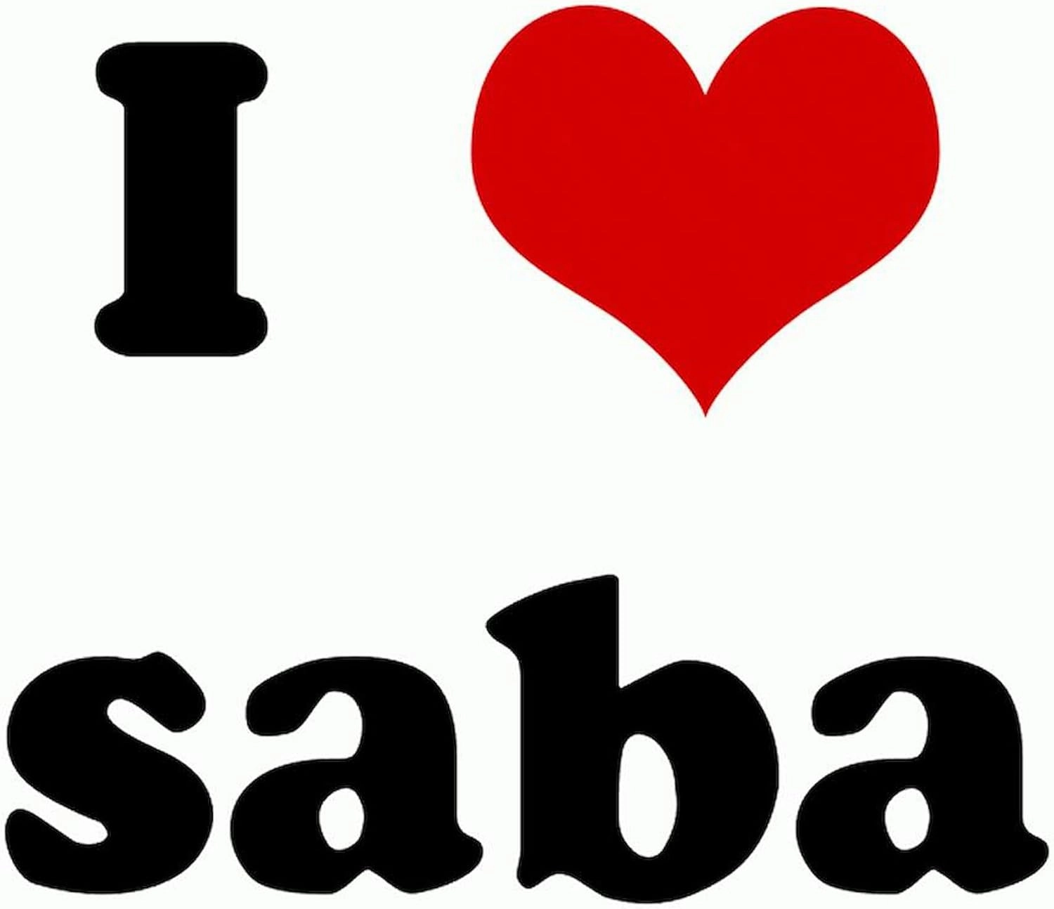 CafePress I Love Saba Mug 11 oz (325 ml) Ceramic Coffee Mug