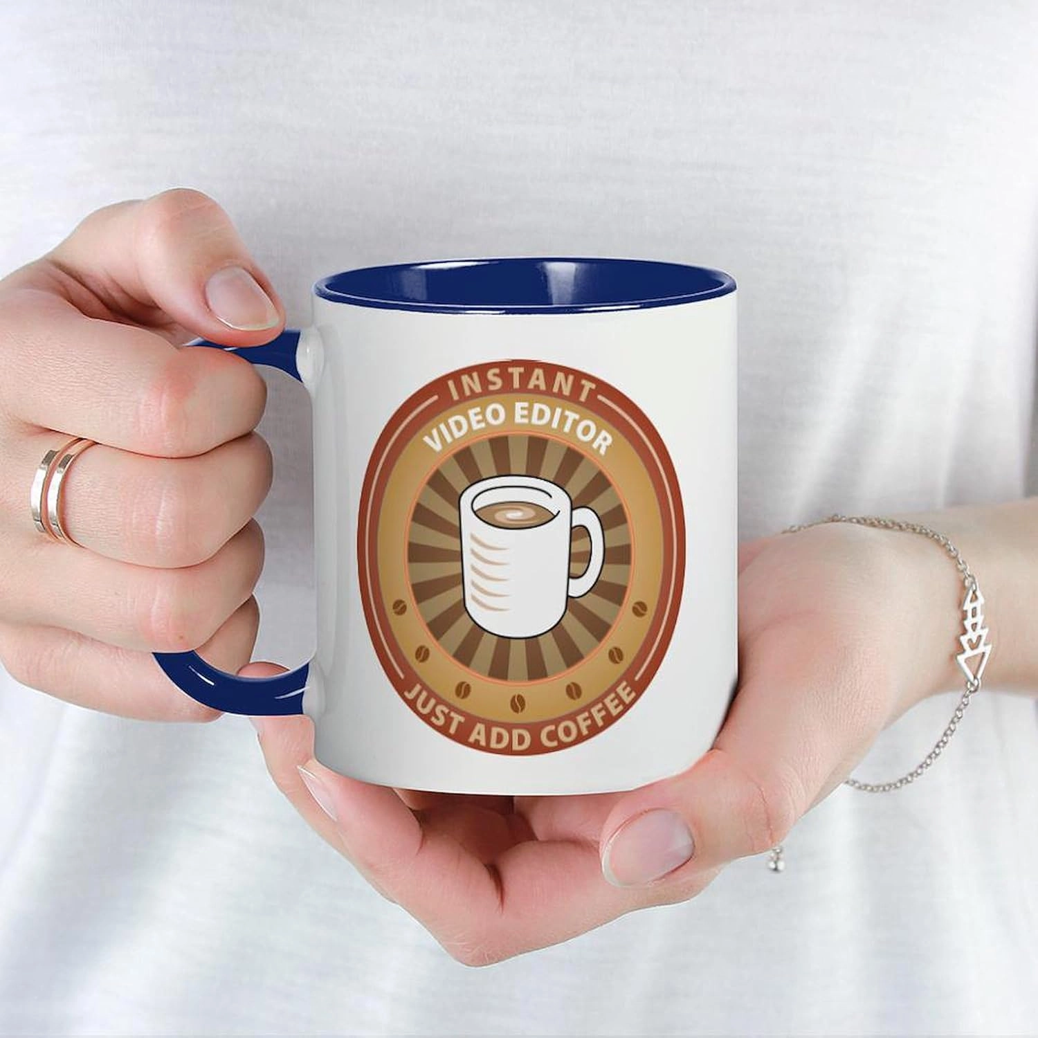 CafePress Instant Video Editor Mug 11 oz (325 ml) Ceramic Coffee Mug