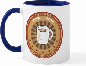 CafePress Instant Video Editor Mug 11 oz (325 ml) Ceramic Coffee Mug