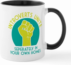 CafePress Introverts Unite 11 oz (325 ml) Ceramic Coffee Mug