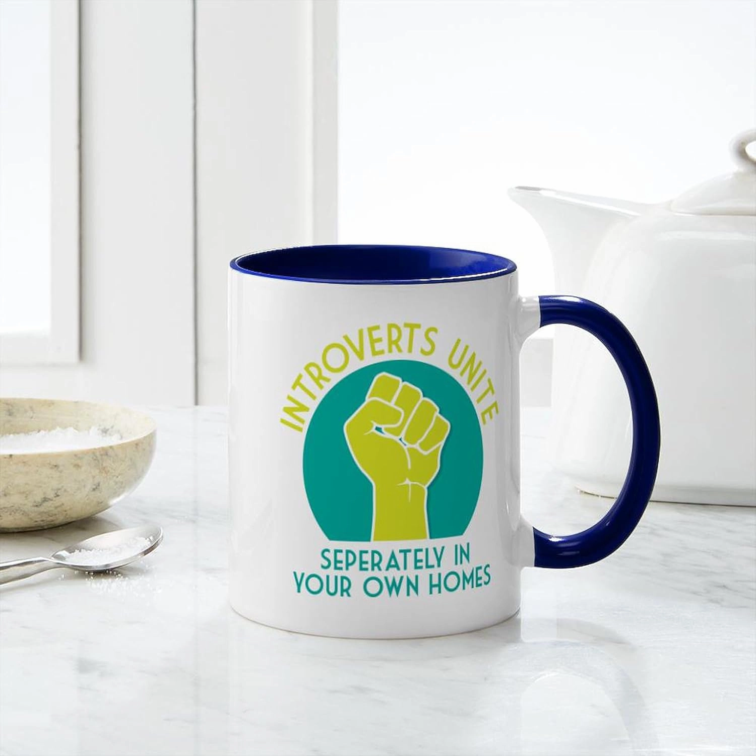 CafePress Introverts Unite 11 oz (325 ml) Ceramic Coffee Mug