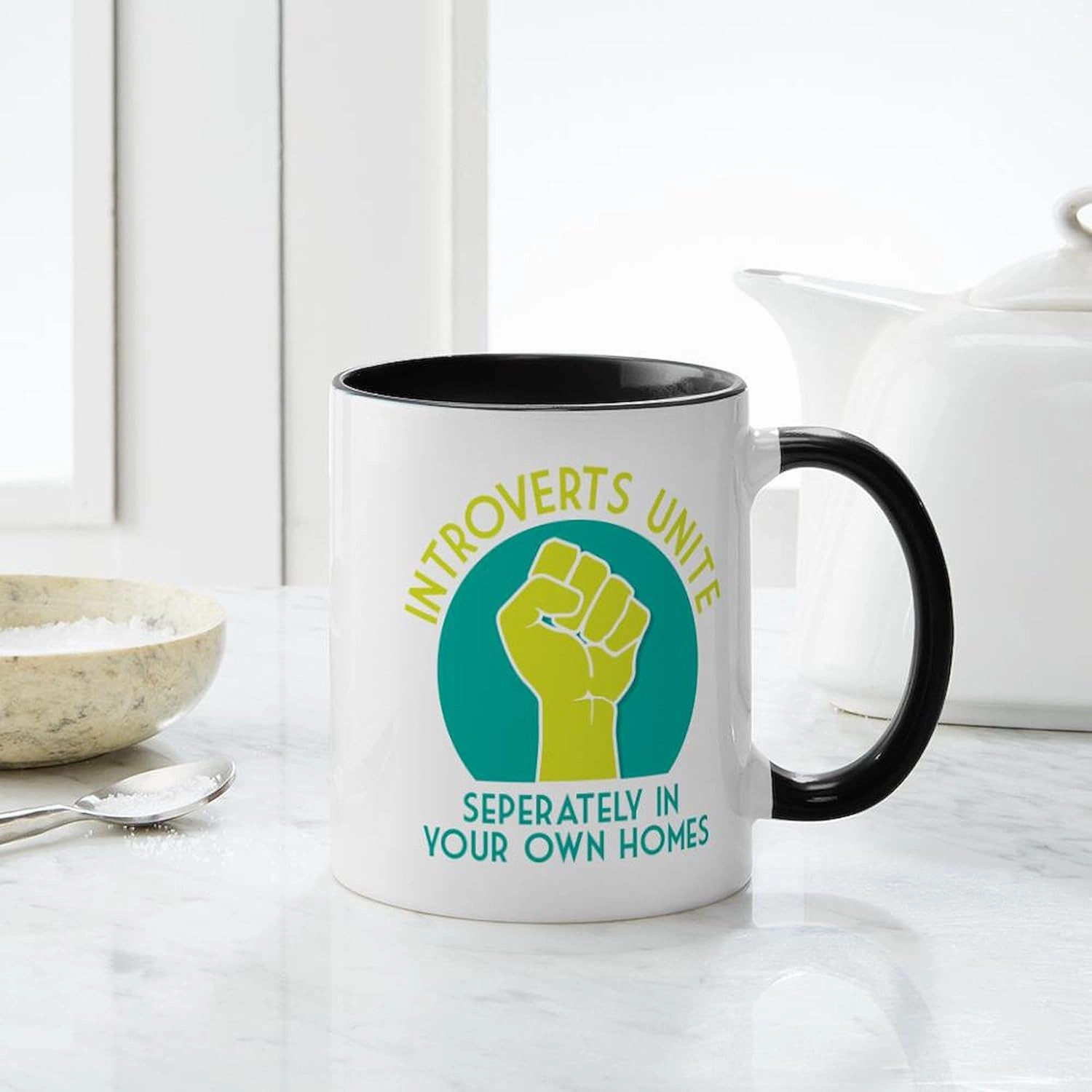 CafePress Introverts Unite 11 oz (325 ml) Ceramic Coffee Mug