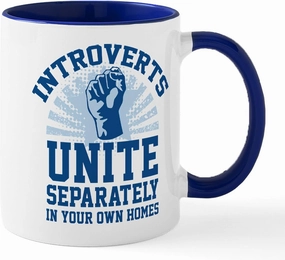 CafePress Introverts Unite Mug 11 oz (325 ml) Ceramic Coffee Mug