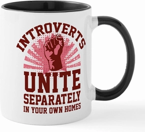 CafePress Introverts Unite Mug 11 oz (325 ml) Ceramic Coffee Mug