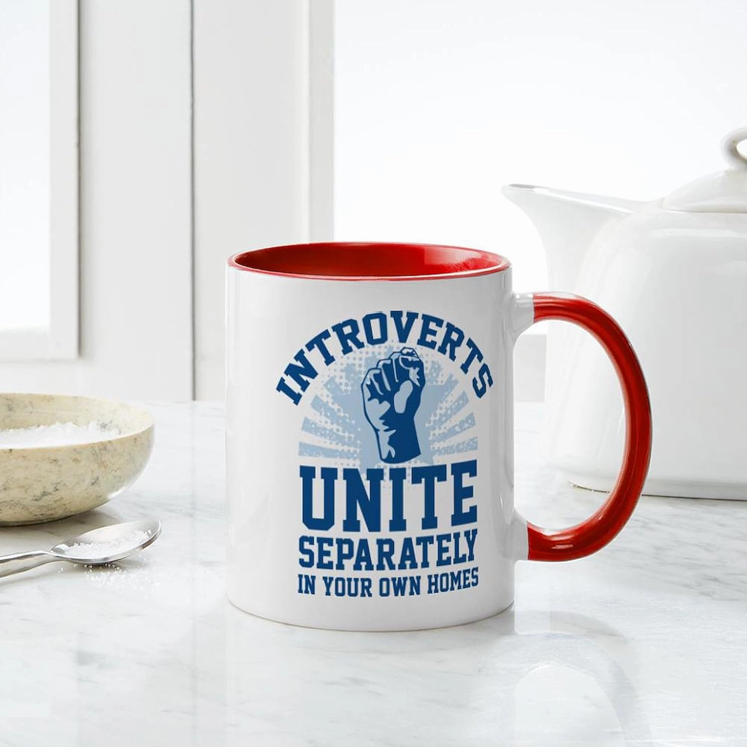 CafePress Introverts Unite Mug 11 oz (325 ml) Ceramic Coffee Mug