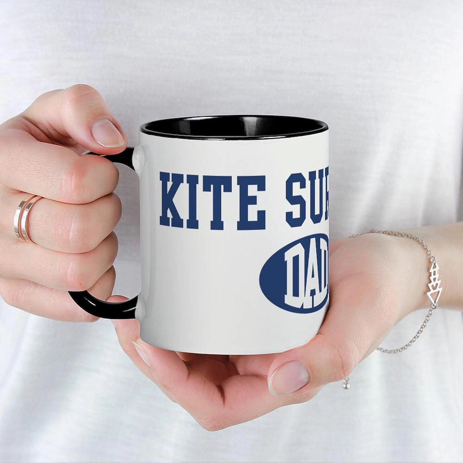 CafePress Kite Surfing Dad Mug 11 oz (325 ml) Ceramic Coffee Mug