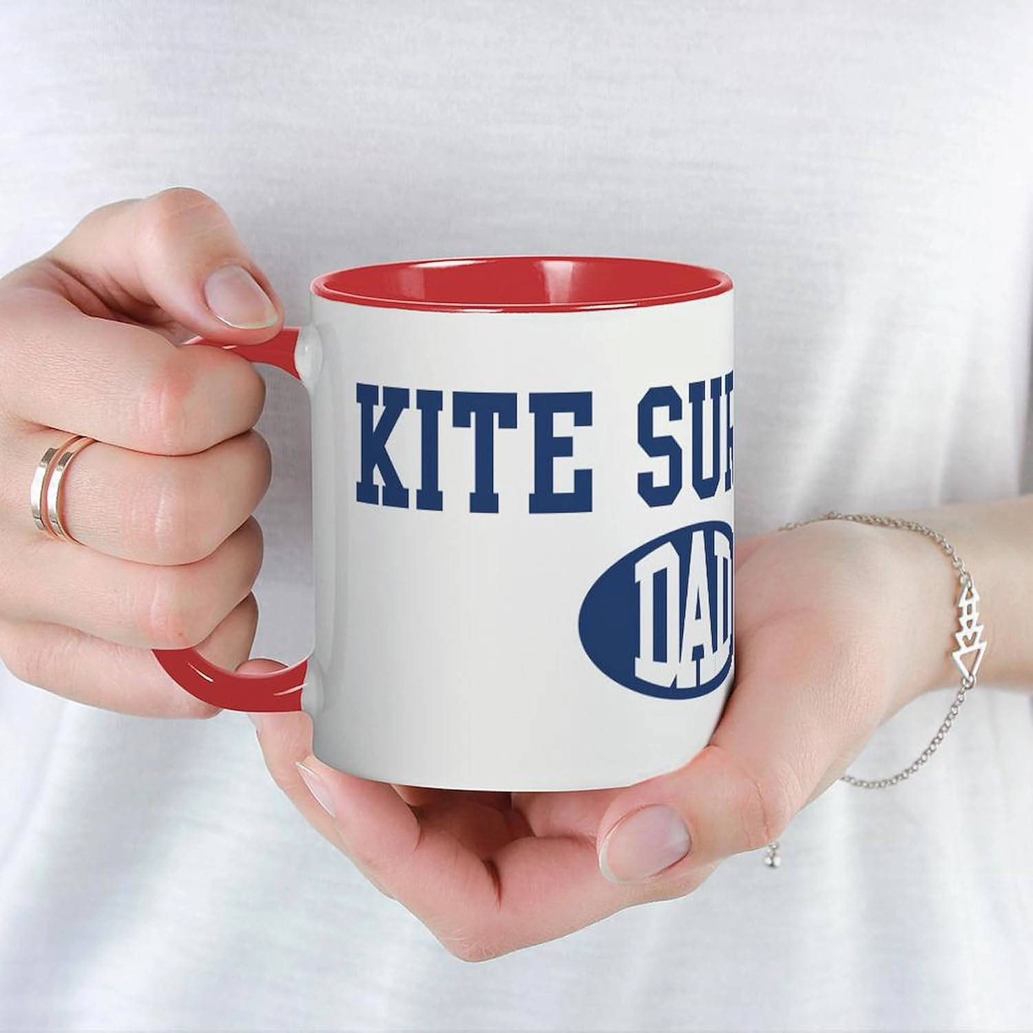CafePress Kite Surfing Dad Mug 11 oz (325 ml) Ceramic Coffee Mug