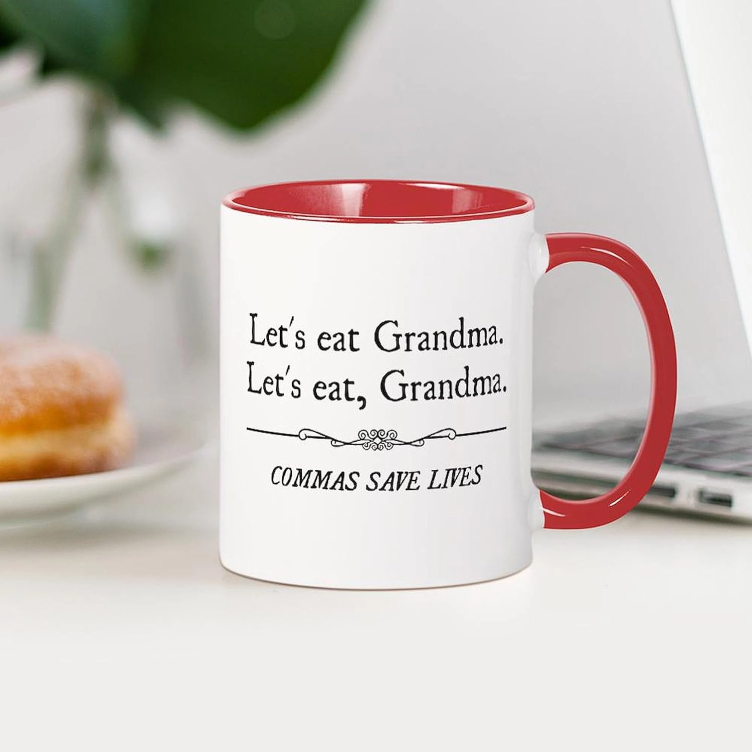 CafePress Let's Eat Grandma Commas Save Lives Mugs 11 oz (325 ml) Ceramic Coffee Mug