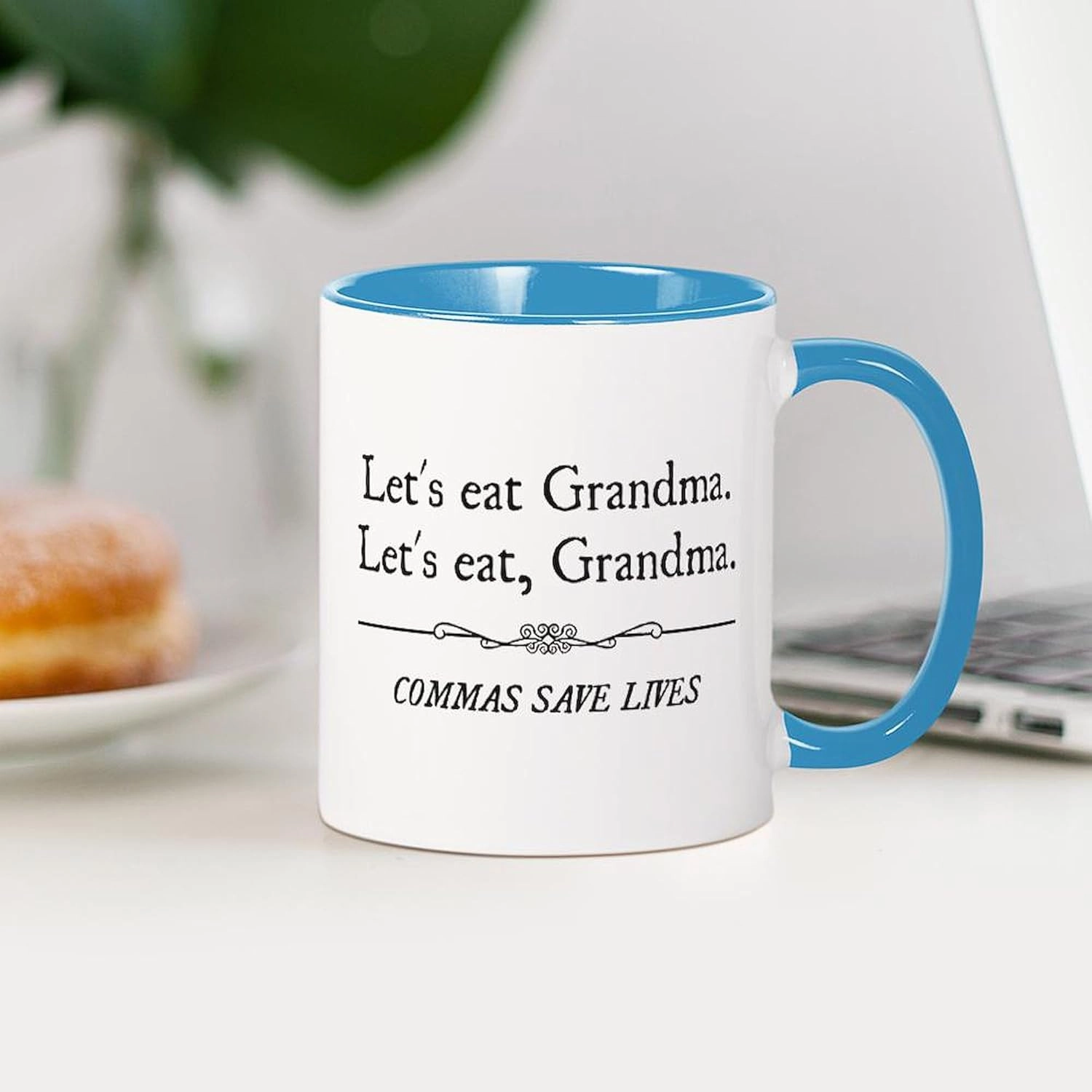CafePress Let's Eat Grandma Commas Save Lives Mugs 11 oz (325 ml) Ceramic Coffee Mug