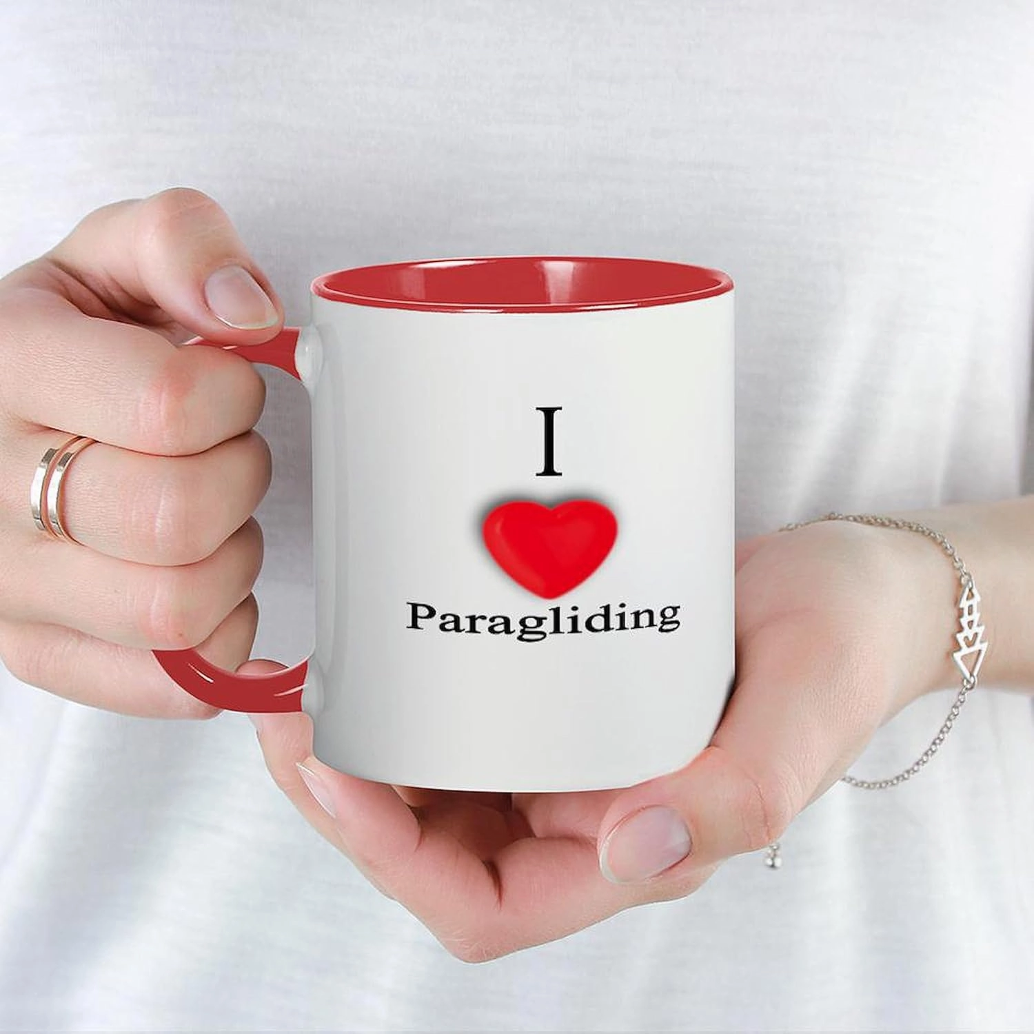 CafePress Paragliding Mug 11 oz (325 ml) Ceramic Coffee Mug