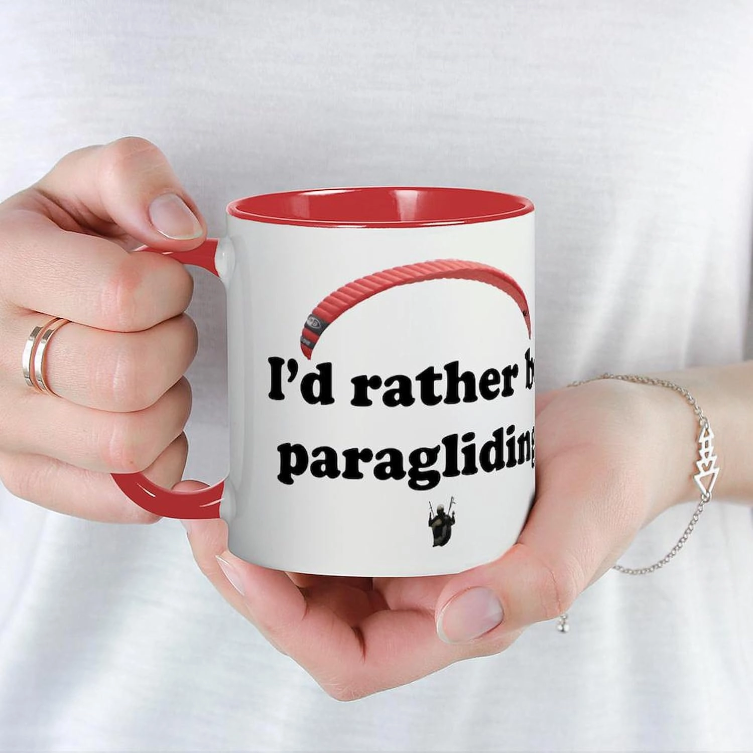 CafePress Paragliding Mugs 11 oz (325 ml) Ceramic Coffee Mug