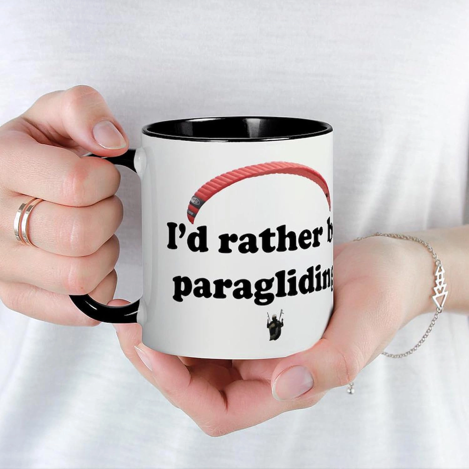 CafePress Paragliding Mugs 11 oz (325 ml) Ceramic Coffee Mug