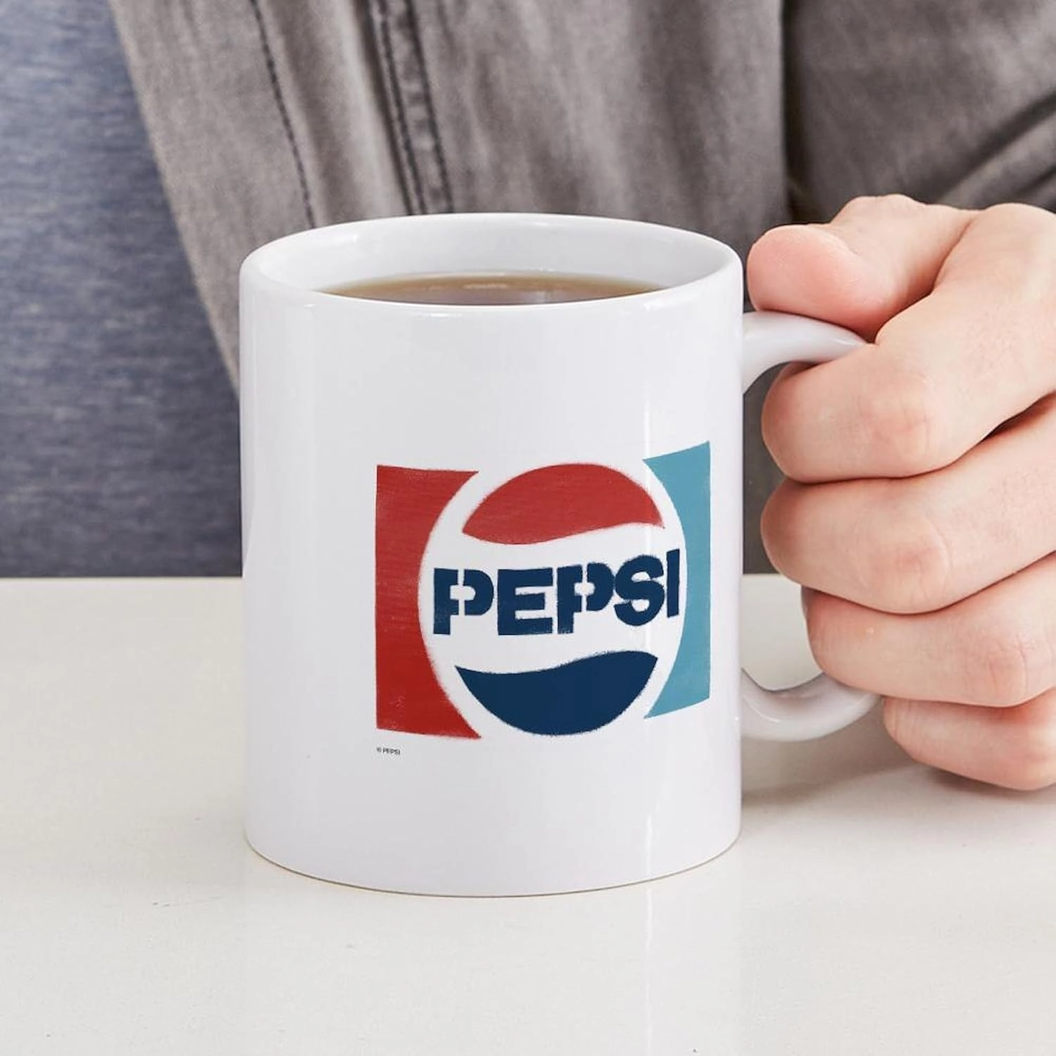CafePress Pepsi Logo 11 oz (325 ml) Ceramic Coffee Mug