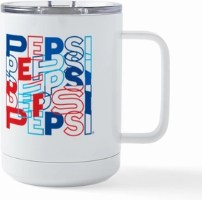 CafePress Pepsi Varied Letters 15 oz Stainless Steel Insulated Travel Mug
