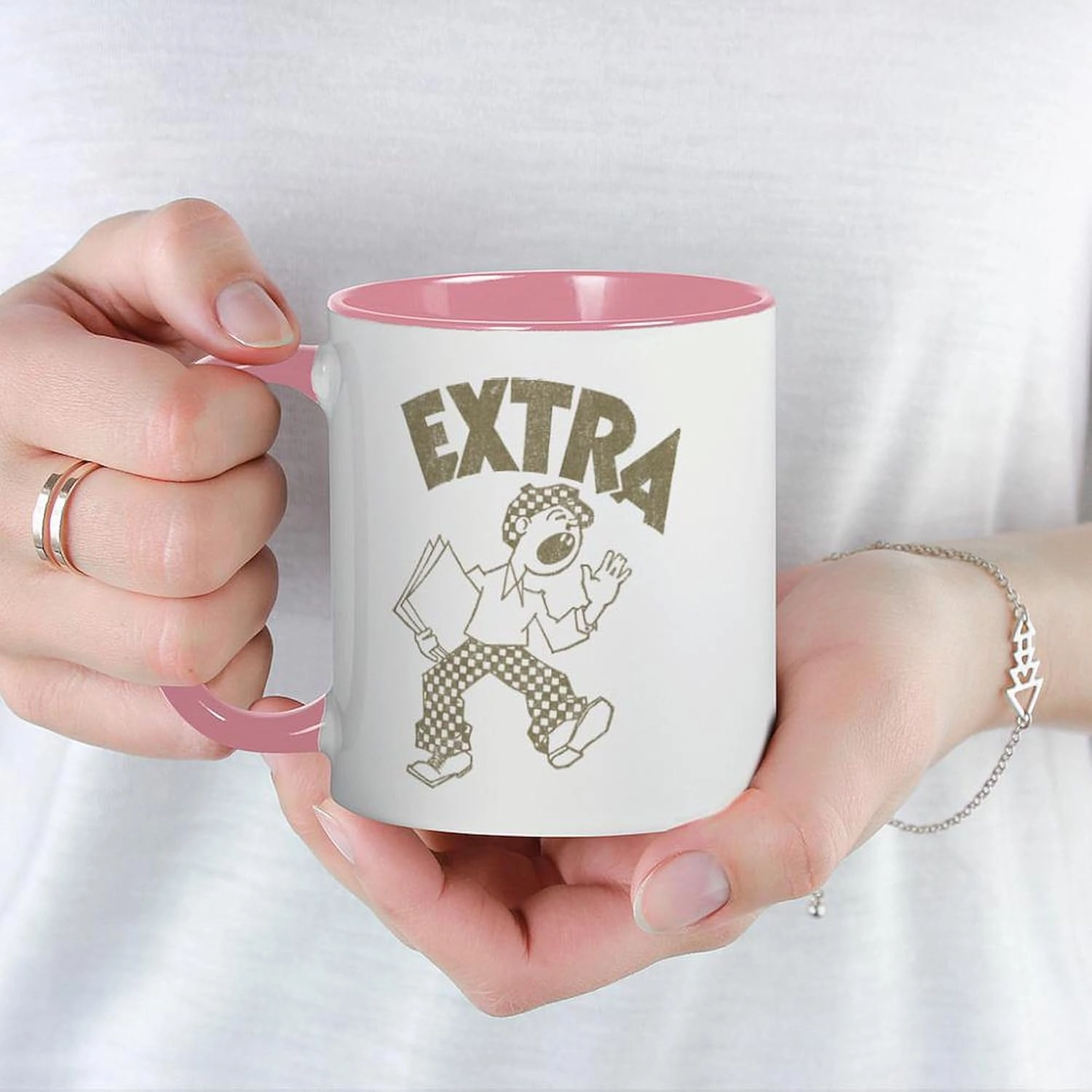 CafePress Retro Newsboy Mug 11 oz (325 ml) Ceramic Coffee Mug