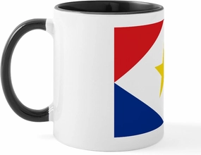 CafePress Saba Flag Mug 11 oz (325 ml) Ceramic Coffee Mug