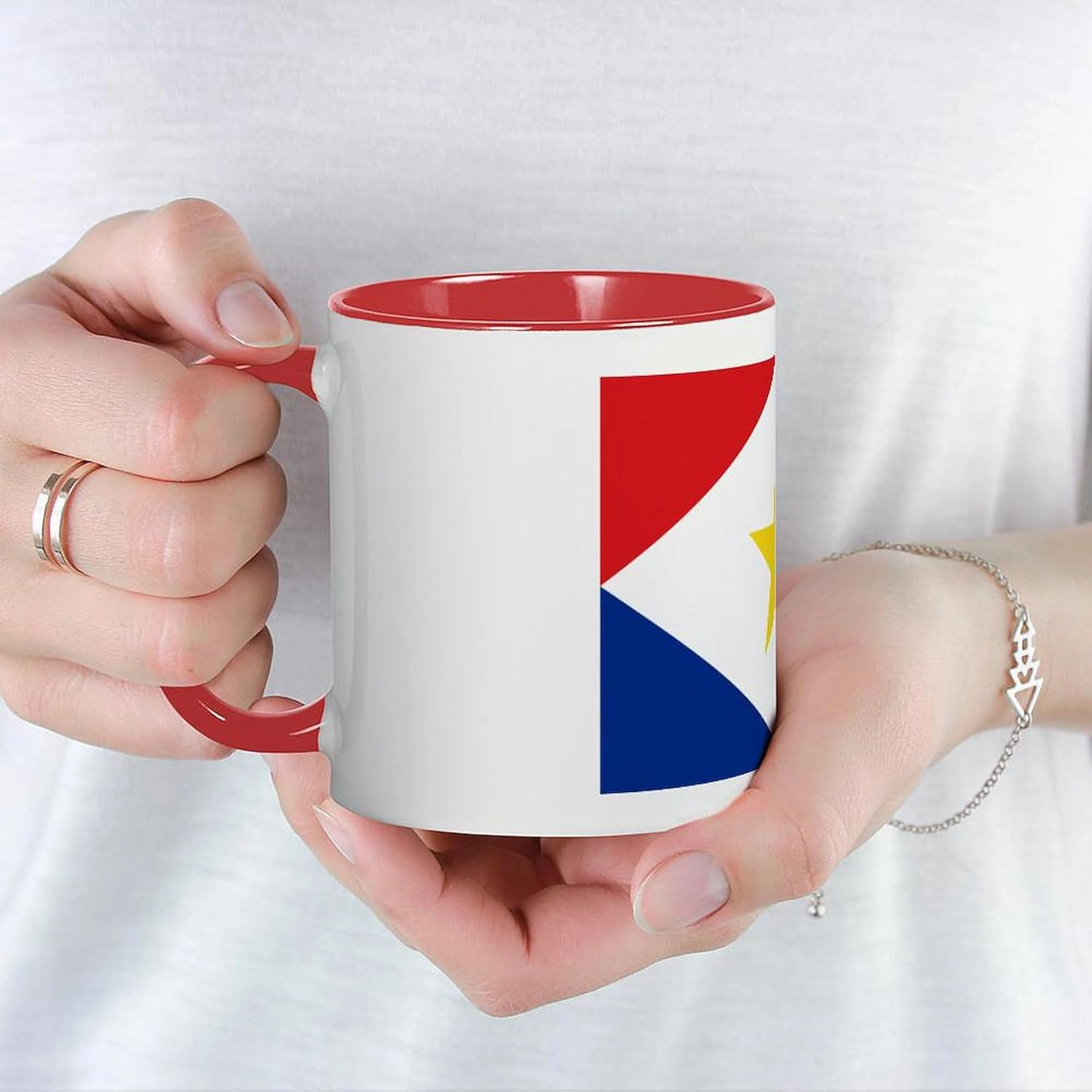 CafePress Saba Flag Mug 11 oz (325 ml) Ceramic Coffee Mug