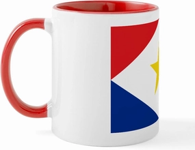 CafePress Saba Flag Mug 11 oz (325 ml) Ceramic Coffee Mug