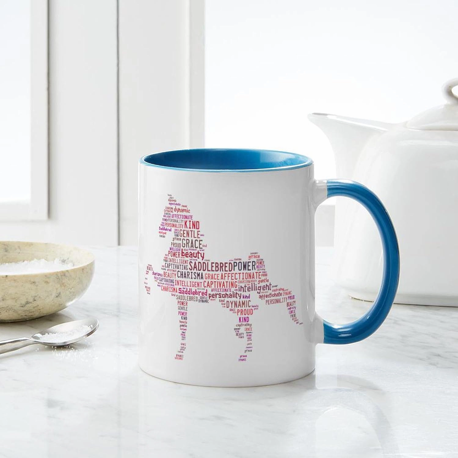 CafePress Saddlebred Art In Pink Mugs 11 oz (325 ml) Ceramic Coffee Mug