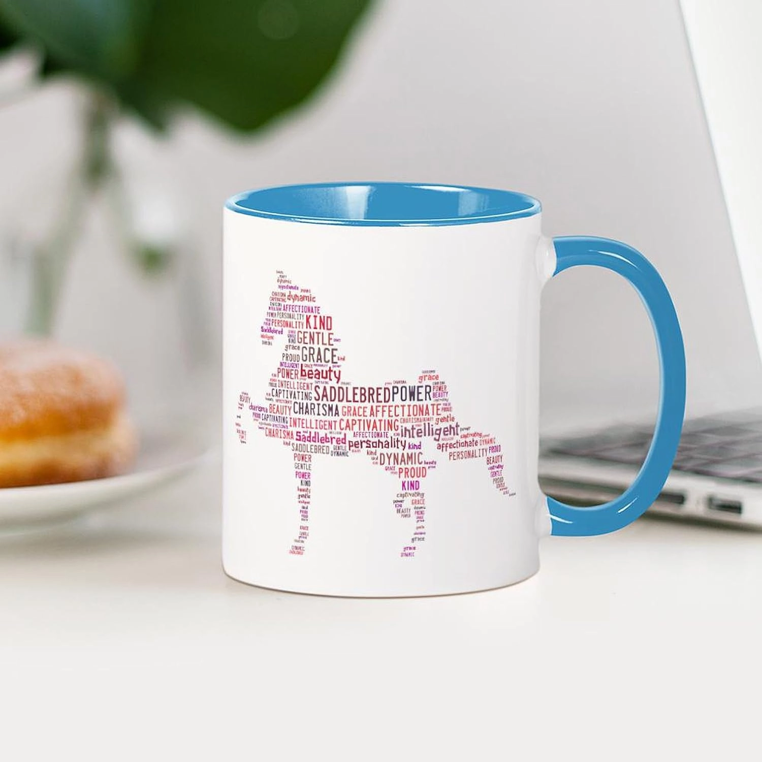CafePress Saddlebred Art In Pink Mugs 11 oz (325 ml) Ceramic Coffee Mug