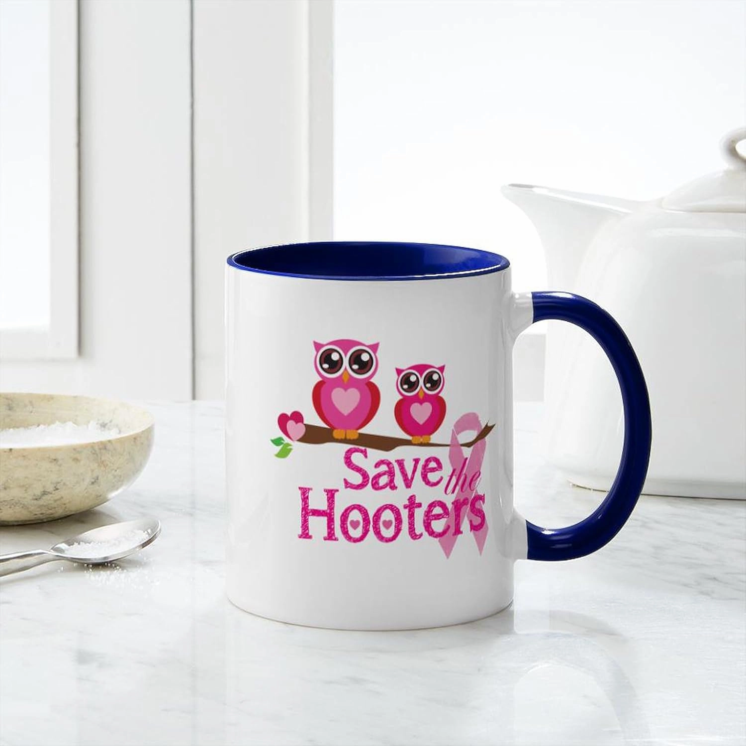 CafePress Save The Hooters Mug 11 oz (325 ml) Ceramic Coffee Mug