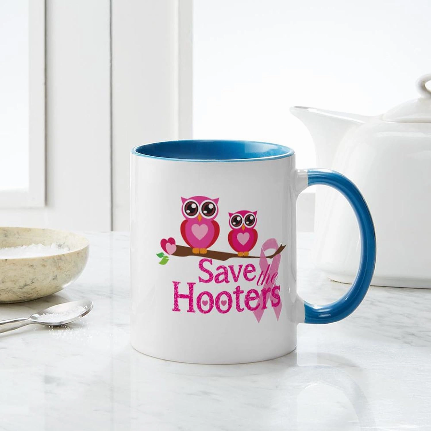 CafePress Save The Hooters Mug 11 oz (325 ml) Ceramic Coffee Mug