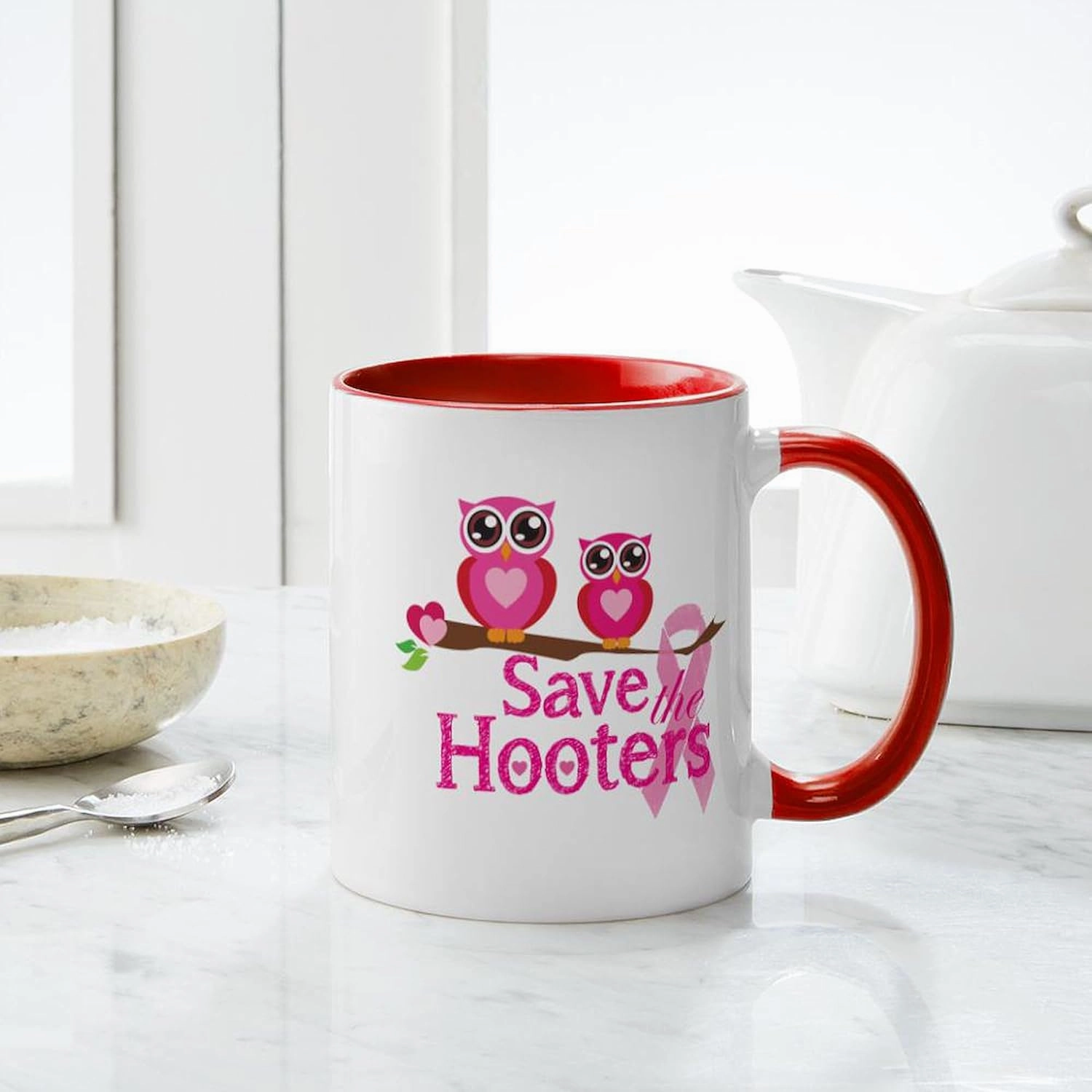 CafePress Save The Hooters Mug 11 oz (325 ml) Ceramic Coffee Mug
