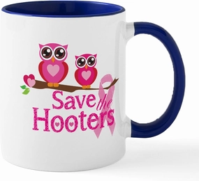 CafePress Save The Hooters Mug 11 oz (325 ml) Ceramic Coffee Mug