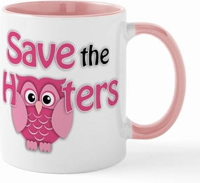 CafePress Save The Hooters Mug 11 oz (325 ml) Ceramic Coffee Mug