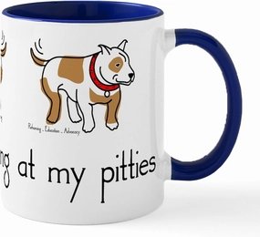 CafePress Stop_Staring_Tshirt Mug 11 oz (325 ml) Ceramic Coffee Mug