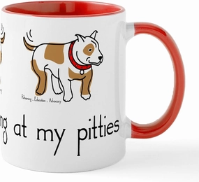 CafePress Stop_Staring_Tshirt Mug 11 oz (325 ml) Ceramic Coffee Mug