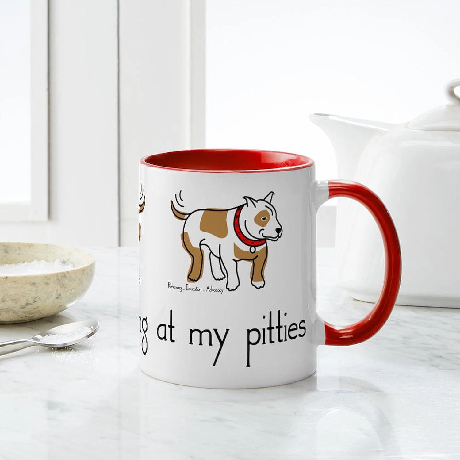 CafePress Stop_Staring_Tshirt Mug 11 oz (325 ml) Ceramic Coffee Mug