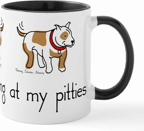 CafePress Stop_Staring_Tshirt Mug 11 oz (325 ml) Ceramic Coffee Mug