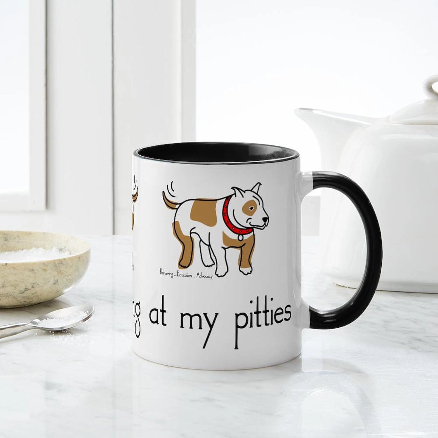 CafePress Stop_Staring_Tshirt Mug 11 oz (325 ml) Ceramic Coffee Mug