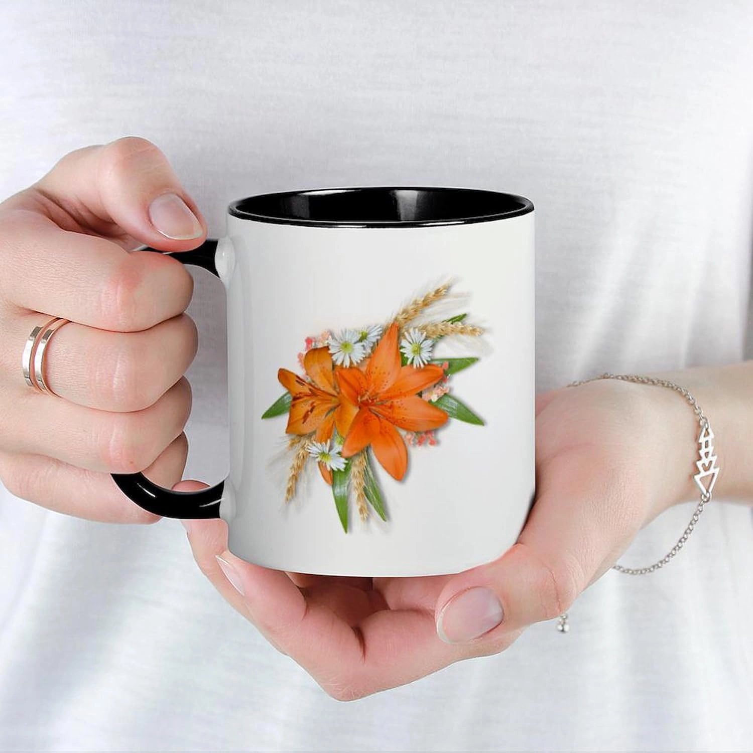 CafePress Tiger Lilies Mug 11 oz (325 ml) Ceramic Coffee Mug